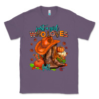 Lavender jusr a girl who loves fall  cowgirl Classic Tee - AdoDesignShop