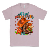 Lilac jusr a girl who loves fall  cowgirl Classic Tee - AdoDesignShop