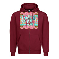 Burgundy scrub life tumbler Zipper Hoodie - BundleAndBundleShop