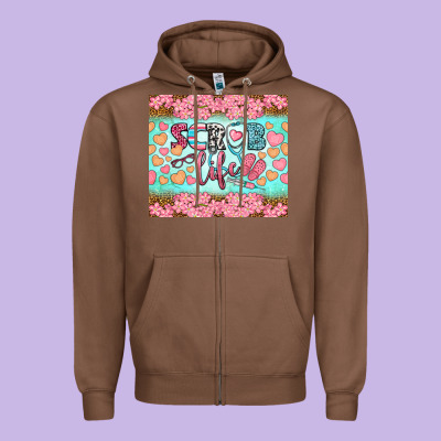 Scrub Life Tumbler Zipper Hoodie Designed By Bundleandbundleshop