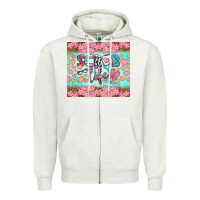Oatmeal Heather scrub life tumbler Zipper Hoodie - BundleAndBundleShop