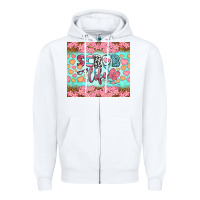 White scrub life tumbler Zipper Hoodie - BundleAndBundleShop