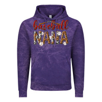 Cloud Purple baseball nana with leopard Vintage Hoodie - texasbilliewilder