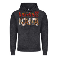 Vintage Black baseball nana with leopard Vintage Hoodie - texasbilliewilder