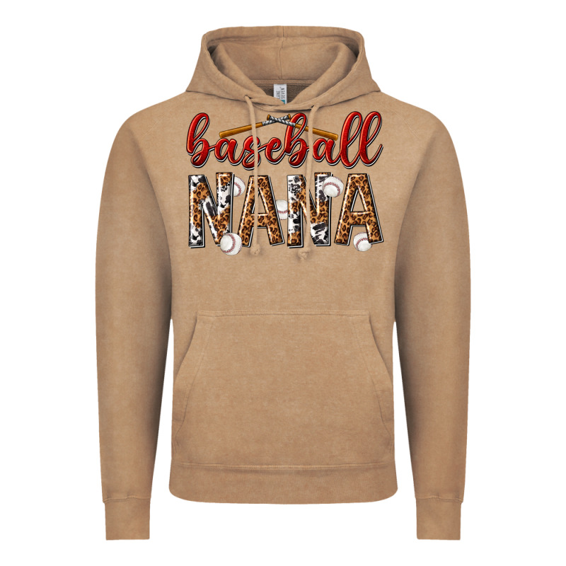 Baseball Nana With Leopard Vintage Hoodie by texasbilliewilder | Teevron