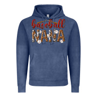 Vintage Denim baseball nana with leopard Vintage Hoodie - texasbilliewilder