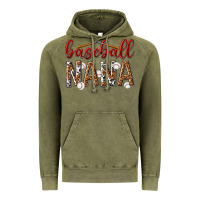 Vintage Olive baseball nana with leopard Vintage Hoodie - texasbilliewilder