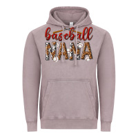 Vintage Zinc baseball nana with leopard Vintage Hoodie - texasbilliewilder