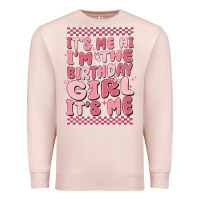 Pale Pink its me hi im the birthday girl its me Premium Sweatshirt - MaliasSmallBusiness