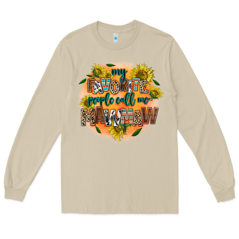 My Favorite People Call Me Mawmaw Long Sleeve Tee by AdoDesignShop | Teevron