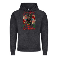 Vintage Black Christmas life is better with a dachshund Vintage Hoodie - JahusDesignShop