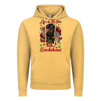 Vintage Mustard Christmas life is better with a dachshund Vintage Hoodie - JahusDesignShop