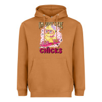 Meerkat i'm just here for the chicks Heavyweight Hoodie - MaliasSmallBusiness