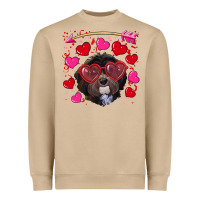 Mushroom valentine's day havanese dog Heavyweight Sweatshirt - RanaPortraitStore