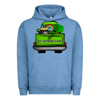 Pigment Pebble Blue St Patrick's Day Truck Urban Hoodie - Bettercallsaul