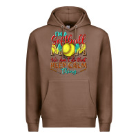 Chestnut I'm a Softball mom we don't do that keep calm Premium Hoodie - BundleAndBundleShop