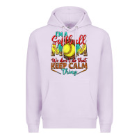 Lilac I'm a Softball mom we don't do that keep calm Premium Hoodie - BundleAndBundleShop
