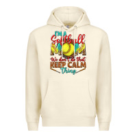 Sandshell I'm a Softball mom we don't do that keep calm Premium Hoodie - BundleAndBundleShop