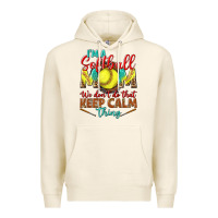 Tofu I'm a Softball mom we don't do that keep calm Premium Hoodie - BundleAndBundleShop