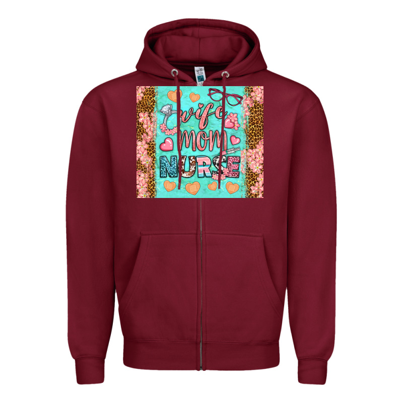 Wife Mom Nurse Tumbler Zipper Hoodie by BundleAndBundleShop | Teevron