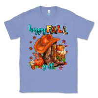 Colony Blue happy fall y'all  cowgirl Classic Tee - AdoDesignShop