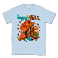 Dusty Blue happy fall y'all  cowgirl Classic Tee - AdoDesignShop