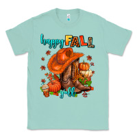 Seafoam happy fall y'all  cowgirl Classic Tee - AdoDesignShop