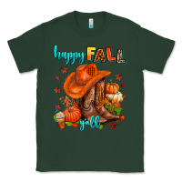 Sports Green happy fall y'all  cowgirl Classic Tee - AdoDesignShop