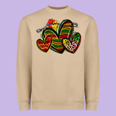 Heavyweight Sweatshirt juneteenth hearts