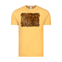 Vintage Mustard handdrawn leopard pattern Vintage Tee - BarkalooDesign