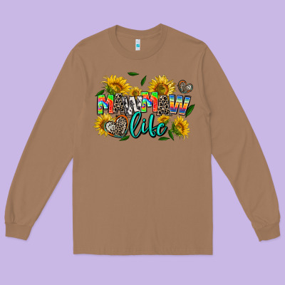 Mawmaw Life Long Sleeve Tee Designed By Adodesignshop
