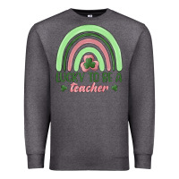 Charcoal Heather lucky to be a teacher Premium Sweatshirt - MaliasSmallBusiness
