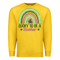 Lemon lucky to be a teacher Premium Sweatshirt - MaliasSmallBusiness