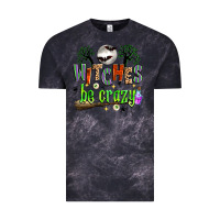 Cloud Black witches be crazy Vintage Tee - Zillion Design Studio