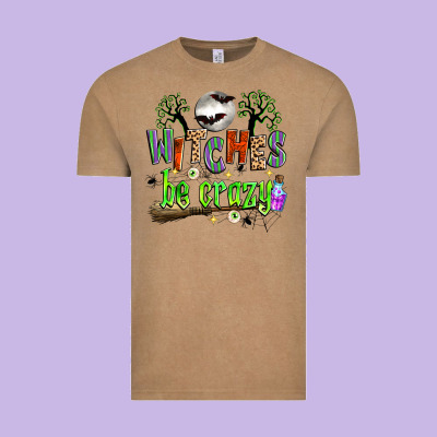 Witches Be Crazy Vintage Tee Designed By Zillion Design Studio