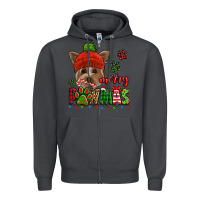 Smoke merry pawmas christmas yorkie Zipper Hoodie - Jasminsmagicworld