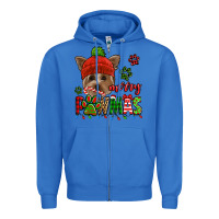 True Royal merry pawmas christmas yorkie Zipper Hoodie - Jasminsmagicworld