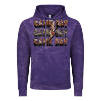 Cloud Purple game day game day football lightning bolt Vintage Hoodie - Zillion Design Studio