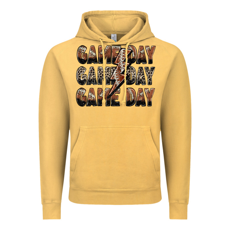 Game Day Game Day Football Lightning Bolt Vintage Hoodie by Zillion Design Studio | Teevron