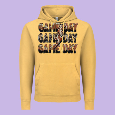 Game Day Game Day Football Lightning Bolt Vintage Hoodie Designed By Zillion Design Studio