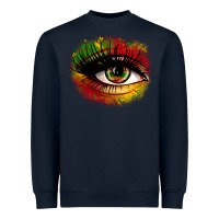 Navy juneteenth eye Heavyweight Sweatshirt - Zillion Design Studio