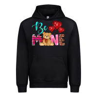 Black valentine's day be mine tedybear Urban Hoodie - RanaPortraitStore