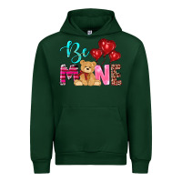 Forest Green valentine's day be mine tedybear Urban Hoodie - RanaPortraitStore