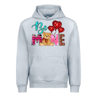 Heather Grey valentine's day be mine tedybear Urban Hoodie - RanaPortraitStore