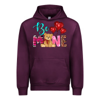 Mauve Wine valentine's day be mine tedybear Urban Hoodie - RanaPortraitStore