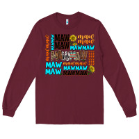 Burgundy maw maw Long Sleeve Tee - AdoDesignShop