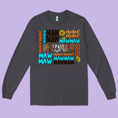 Maw Maw Long Sleeve Tee Designed By Adodesignshop