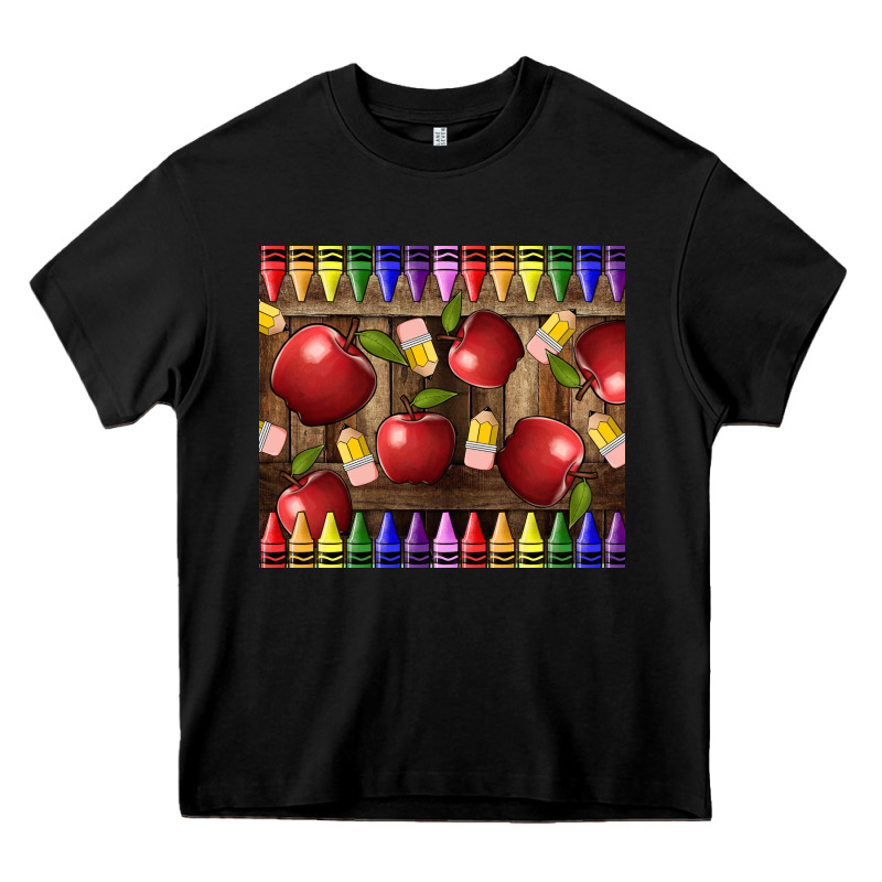 Crayons And Apples Heavy Core Tee by LillyAllenDesigns | Teevron