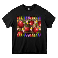 Black Crayons And Apples Heavy Core Tee - LillyAllenDesigns