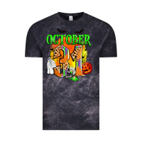 Cloud Black october 31 Vintage Tee - Zillion Design Studio